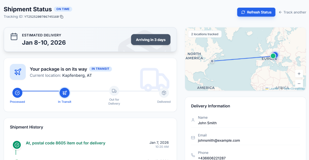 Global Shipping - Worldwide delivery in 5-10 days